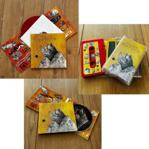 Pachet Memorabilia "DISTOPIA" - casetă, CD, vinyl